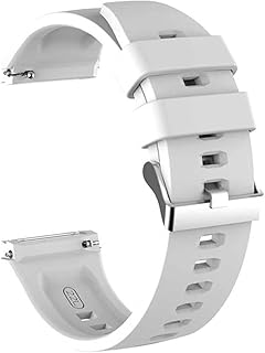 Coverzone Samsung Galaxy Watch 4 ile uyumlu 44 mm (22MM) Classic Frontier Kayış Kordon Beyaz