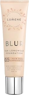 LUMENE Blur 16H Longwear Foundation Spf15 16 Saat Kalıcı Fondöten Spf15 Fair Nude