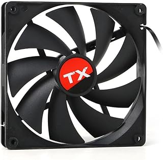 TX 14cm Siyah Sessiz Kasa Fanı (TXCCF14BK)