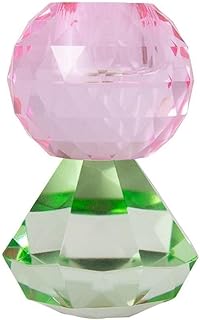 Eja International Kristal Mum Tutucu, Bebek Pembesi, Nane Rengi, 10X6 Cm