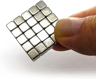 hdg 50 Adet 5x5x5 mm Sihirli Manyetik Küp Neodyum Mıknatıs Güçlü Çekim