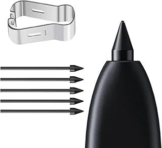 Microsonic Samsung Galaxy S21 Ultra Pencil Uçları 5`li Paket Siyah [Galaxy S21 Ultra ile Uyumlu Dokunmatik Kalem Ucu - Siyah]