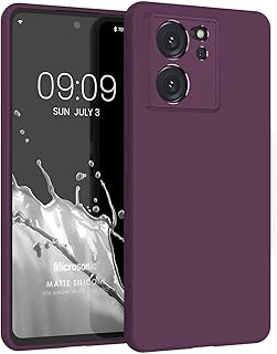 Microsonic Matte Silicone Xiaomi Mi 13T için Kılıf Mor [Mi 13T ile Uyumlu Kılıf - Mor]