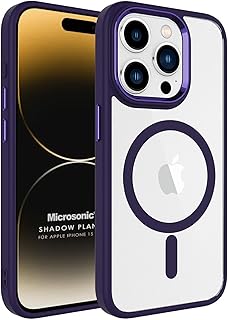 Microsonic Kılıf Apple iPhone 15 Ultra için Magsafe Shadow Planet Mor [iPhone 15 Ultra ile Uyumlu Kılıf - Mor]