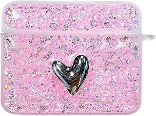 Microsonic AirPods 3. Nesil için Kılıf Glitter Shiny Pembe [AirPods 3 ile Uyumlu Kılıf - Pembe]