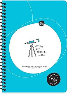 Hisli Şeyler A5 Spiralli Akademik Ajanda - Gözüm Yükseklerde