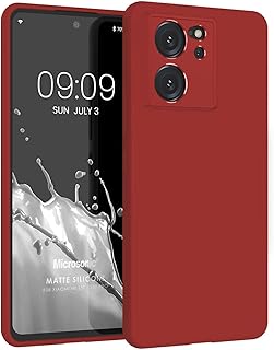Microsonic Matte Silicone Xiaomi Mi 13T için Kılıf Kırmızı [Mi 13T ile Uyumlu Kılıf - Kırmızı]
