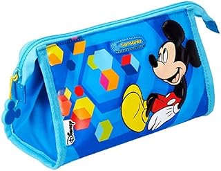 Samsonite Çocuk Tuvalet Çantası/Kalem Kutusu, Polyester, Mickey Mouse Baskılı, Mavi