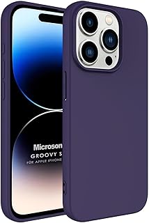 Microsonic Kılıf Apple iPhone 15 Pro Max için Groovy Soft Derin Mor [iPhone 15 Pro Max ile Uyumlu Kılıf - Mor]