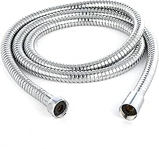 FUSTY Universal Eko B Kalite Duş Hortumu Krom Duş Spirali 150 cm - Tüm Duş Başlıkları ile%100 Uyumlu Orjinal G1/2 Kolay Montaj