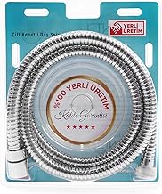 Alisveristime Çift Kenetli Duş Hortumu Spirali (%100 Yerli - 1. Sınıf Kalitede) (Gri)