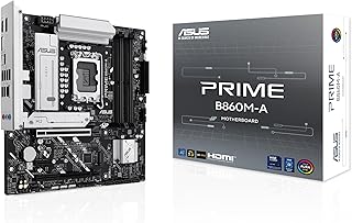 ASUS PRIME B860M-A-CSM Intel B860 LGA1851 DDR5 8666 2xDP HDMI Çift M2 USB3.2 Gen 2x2 AURA RGB 2.5Gbit LAN mATX 7+1+1 Güç Aşamaları, 1xGen5 M.2, Ready for Advanced AI PC