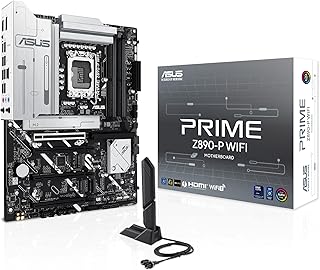ASUS PRIME Z890-P WIFI Intel Z890 LGA1851 DDR5 8400 DP HDMI USB4 4x M2 USB3.2 WiFi 7 + BT AURA RGB 2.5Gbit LAN ATX 14+1+2+1 Güç Aşamaları, Thunderbolt 4, ASUS AI Teknolojieri, ASUS GlideX Anakart