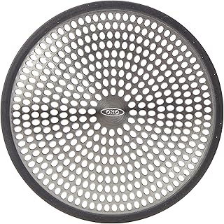 OXO - Good Grips Paslanmaz Çelik Duş Gideri Süzgeci/Kıl Süzgeci, 12 x 12 x 0,1 cm