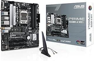 ASUS PRIME B650M-A WIFI AMD B650 AM5 DDR5 6400 DP HDMI VGA Çift M2 USB3.2 AX WiFi + BT AURA RGB 2.5Gbit LAN mATX ASUS 5X PROTECTION III, BIOS Flashback
