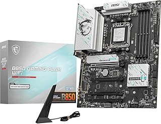MSI B850 GAMING PLUS WIFI Anakart, ATX - AMD Ryzen 9000/8000 / 7000 İşlemcileri, AM5 - DDR5 Bellek Arttırma 8200+ MT/s (OC), PCIe 5.0 x16 ve 4.0 x16, M.2 Gen5, Wi-Fi 7, 5G LAN'ı destekler