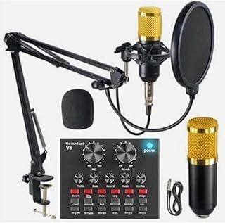 JUNGLEE (1378) Profesyonel Stüdyo Mikrofonu 3.5mm Jack Girişli Youtuber Kondenser Full Set Studıo Mıcrofon Kit ile uyumlu