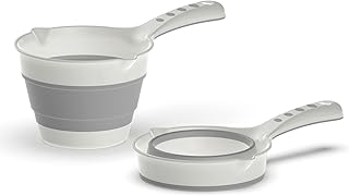 Deconox Katlanabilir Maşrapa, Katlanır Banyo Maşrapası, Akordiyon Koçero (27cmx17cmx4cm)
