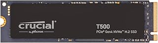 Crucial T500 1TB Gen4 NVMe M.2 Dahili Oyun SSD, 7300 MB/sn'ye kadar, Dizüstü ve Masaüstü Uyumlu + 1mo Adobe CC Tüm Uygulamalar - CT1000T500SSD8
