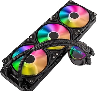 Nitro Cold 300 Intel ve AMD Destekli RGB Fanlı Infinite Panel CPU İşlemci 360mm Sıvı Soğutma Sistemi (Siyah)