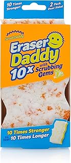 Scrub Daddy Silgi Sünger, Çift Taraflı Melamin Yıkayıcı, Sıcaklık Kontrollü, Çok Amaçlı Temizlik, 2ct