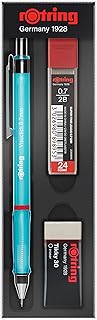 Rotring Visuclick Versatil Kalem 3’lü Okul Seti, Uçlu Kalem 0.7 mm, 0.7 Uç 2B, Silgi Hediye - Mavi