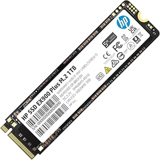 HP EX900 Plus 1 TB M.2 SSD - Gelişmiş Bilgi İşlem Verimliliği ve Güvenilirliği için 3D NAND Flash, 3300 MB/s Okuma ve 2700 MB/s Yazma Hızına sahip Yüksek Performanslı NVMe SSD