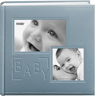 Pioneer Photo Albums DA-200COLB/B fotoğraf albümü, 200 cepli, kabartmalı, 10,2 x 15,2 cm için, mavi