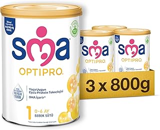 SMA Optipro 1 Bebek Sütü (0-6 Ay, 800 g x 3 Adet)
